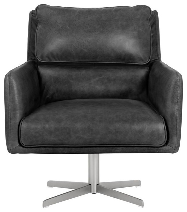 Sunpan 5West Easton Swivel Chair   Contemporary   Armchairs And Accent Chairs   by Unlimited Furniture Group  Houzz