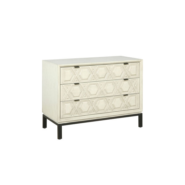 Riley Cream 38-Inch Three Drawer Console