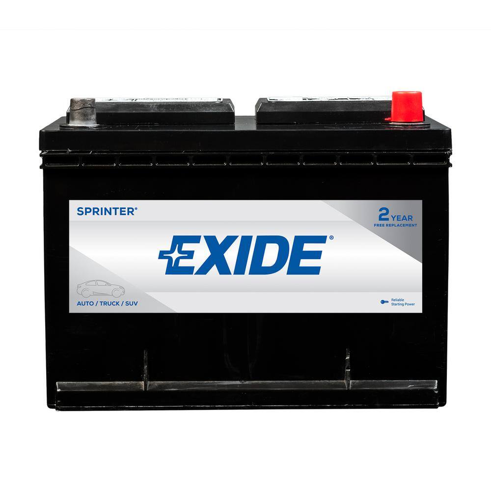 Exide SPRINTER 12 volts Lead Acid 6-Cell 36R Group Size 650 Cold Cranking Amps (BCI) Auto Battery S36R