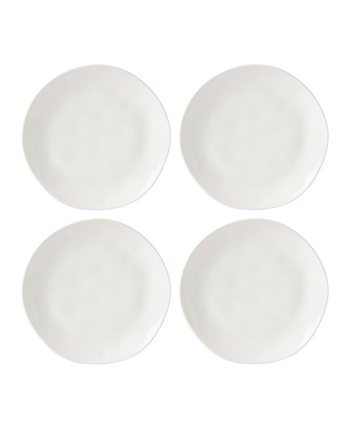 Lenox Bay Colors Solid 4 Piece Dinner Plate Set Service for 4