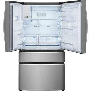 FRIGIDAIRE GALLERY 36 in. 26.3 cu. ft. 4 Door French Door Standard Depth Refrigerator in Stainless Steel GRMS2773AF