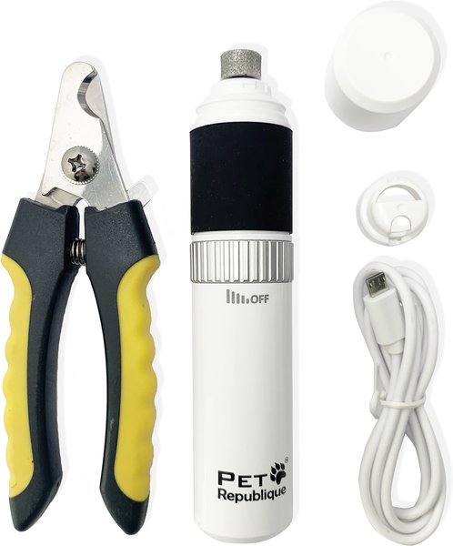 Pet Republique Rechargeable Large Electric Dog and Cat Nail Grinder and Clippers