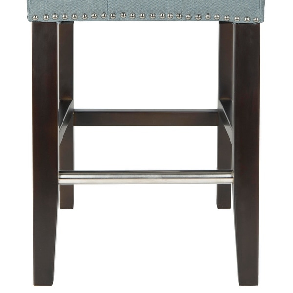 SAFAVIEH Thompson Sky Blue 24-inch Counter Stool - 16.7