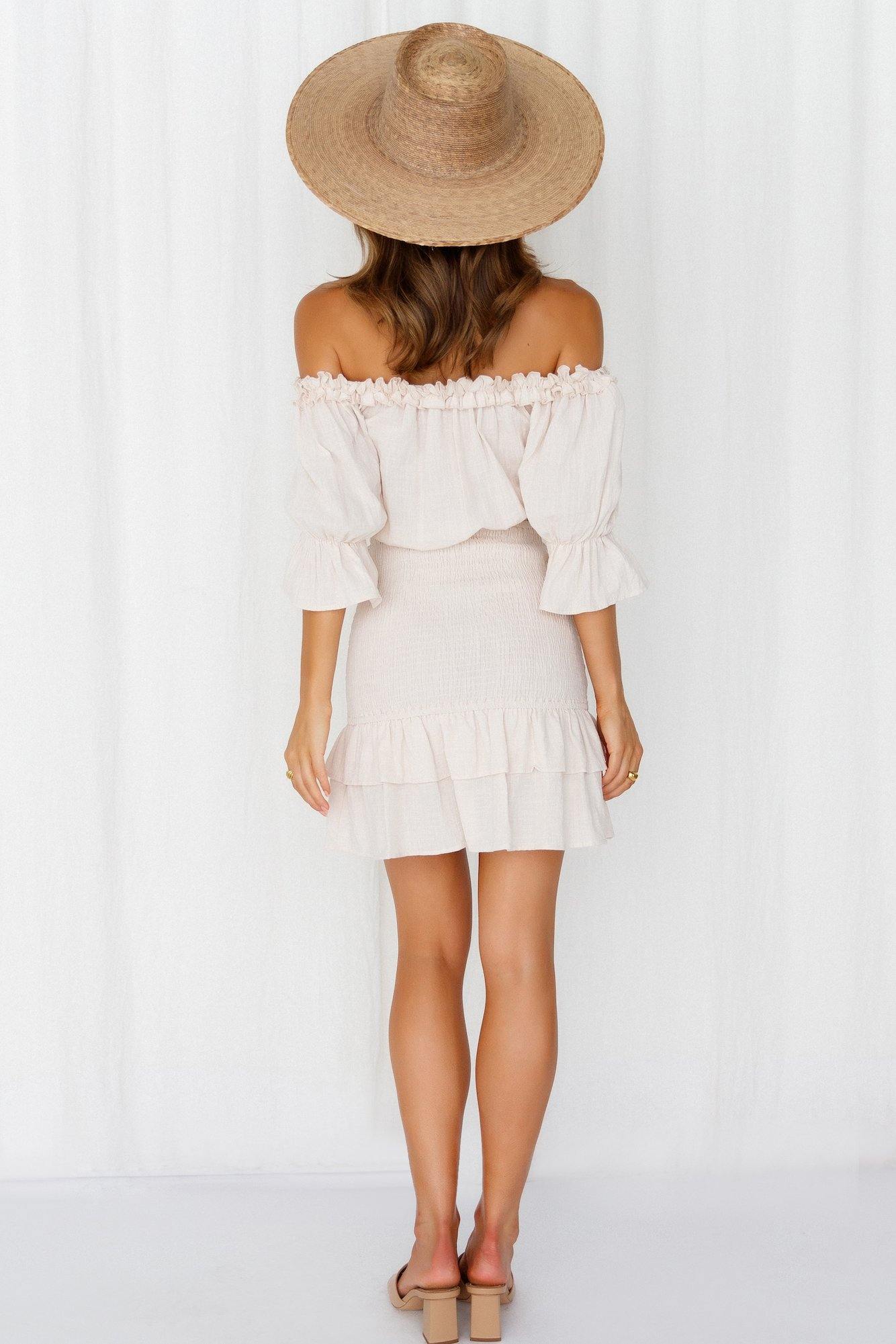 Love Fever Dress Beige