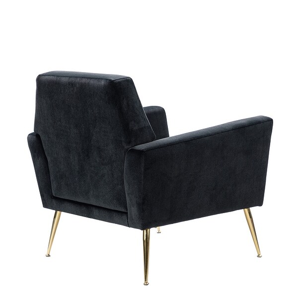 Lilia Contemporary Upholstered Armchair with Tufted Back by HULALA HOME