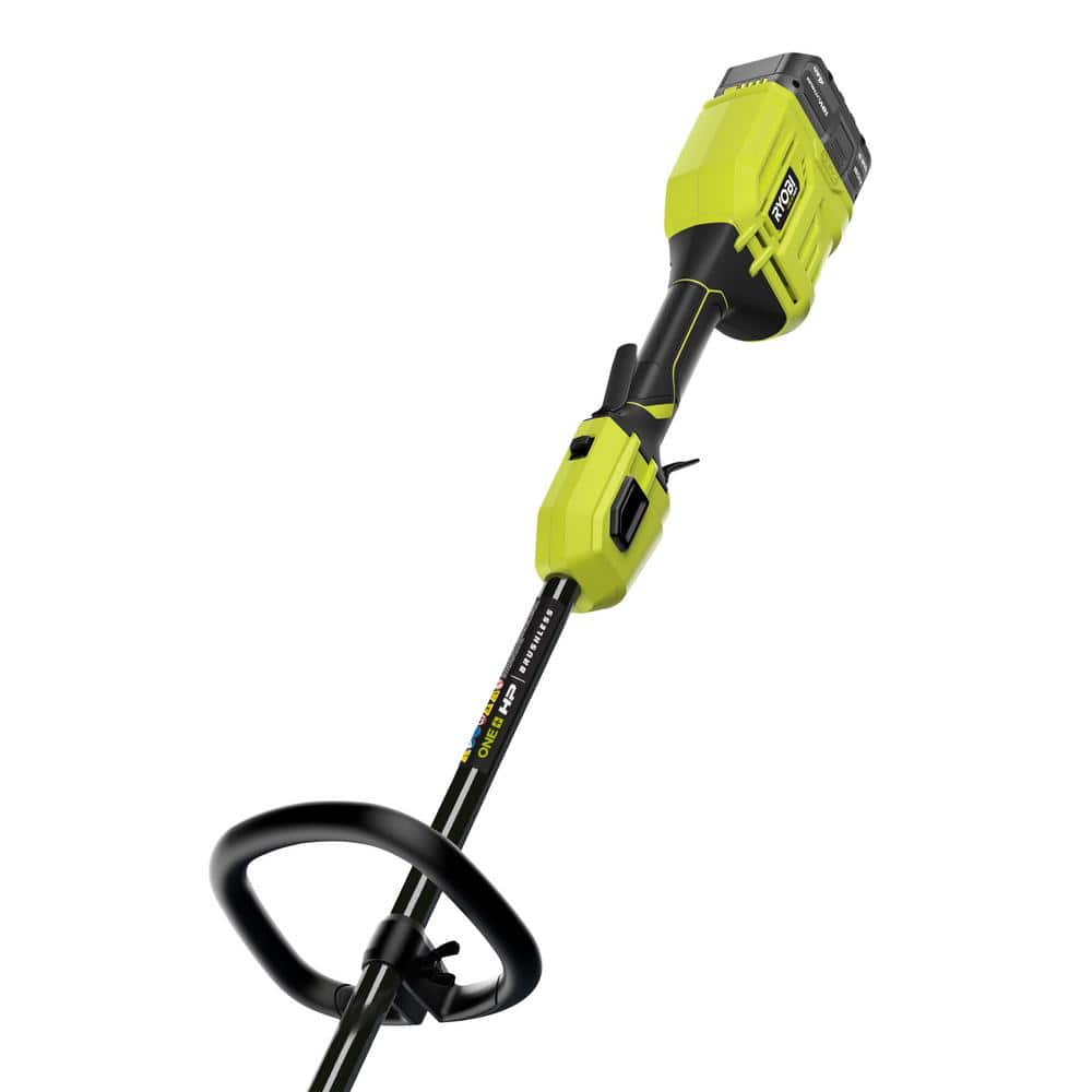 RYOBI ONE+ HP 18V Brushless 13 in. Cordless Battery String Trimmer with 4.0 Ah Battery and Charger P20120