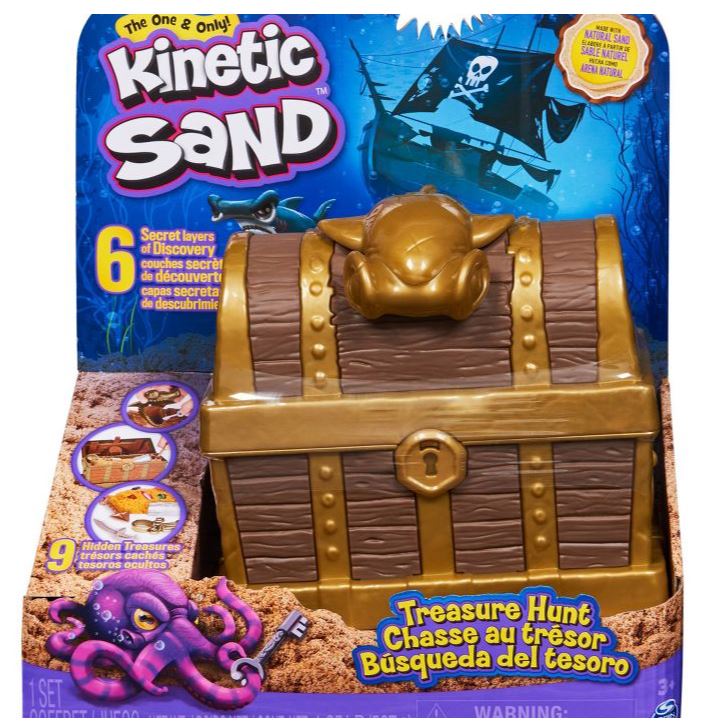 Treasure Hunt Playset, Gold Play Sand, Sensory Toys for Kids Ages 3