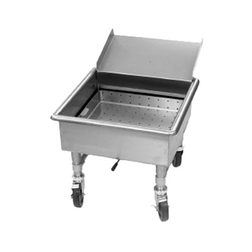 Eagle Group MSS2424SC Soak Sink with Silver Chute， mobile， 20