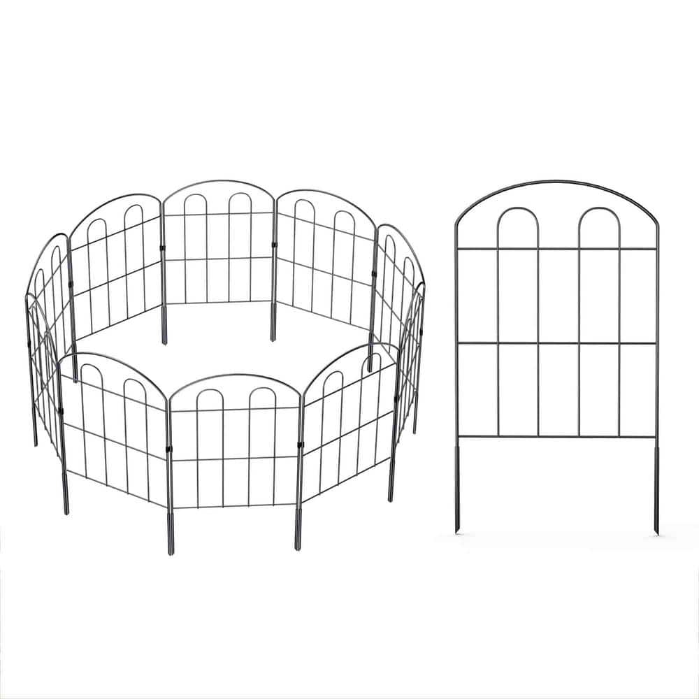 24 in. Metal Garden Fence 28 Pack TG-B55H-45