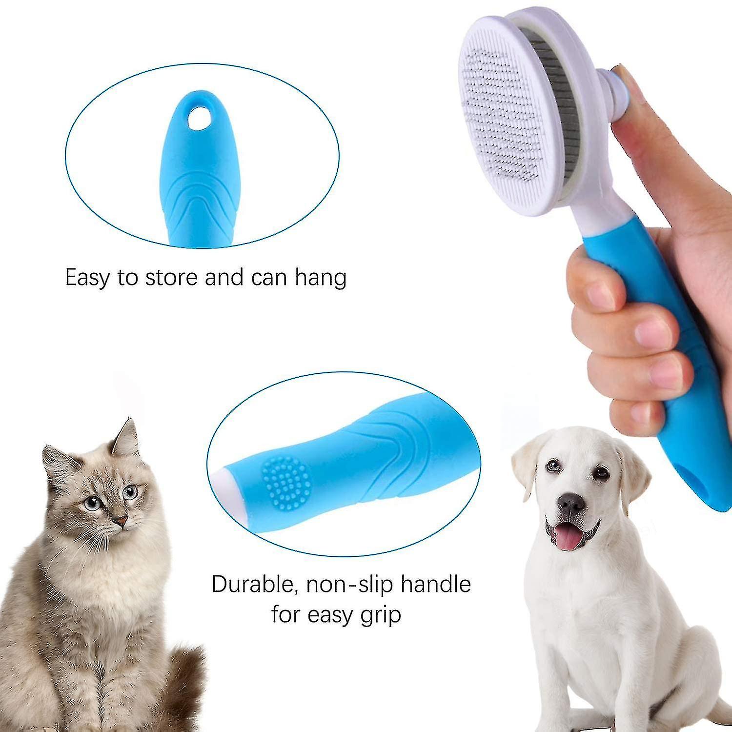 Cat Brush Self-cleaning Brush Removes Undercoat Dog Brush Cat Brush Short To Long Hair Sui