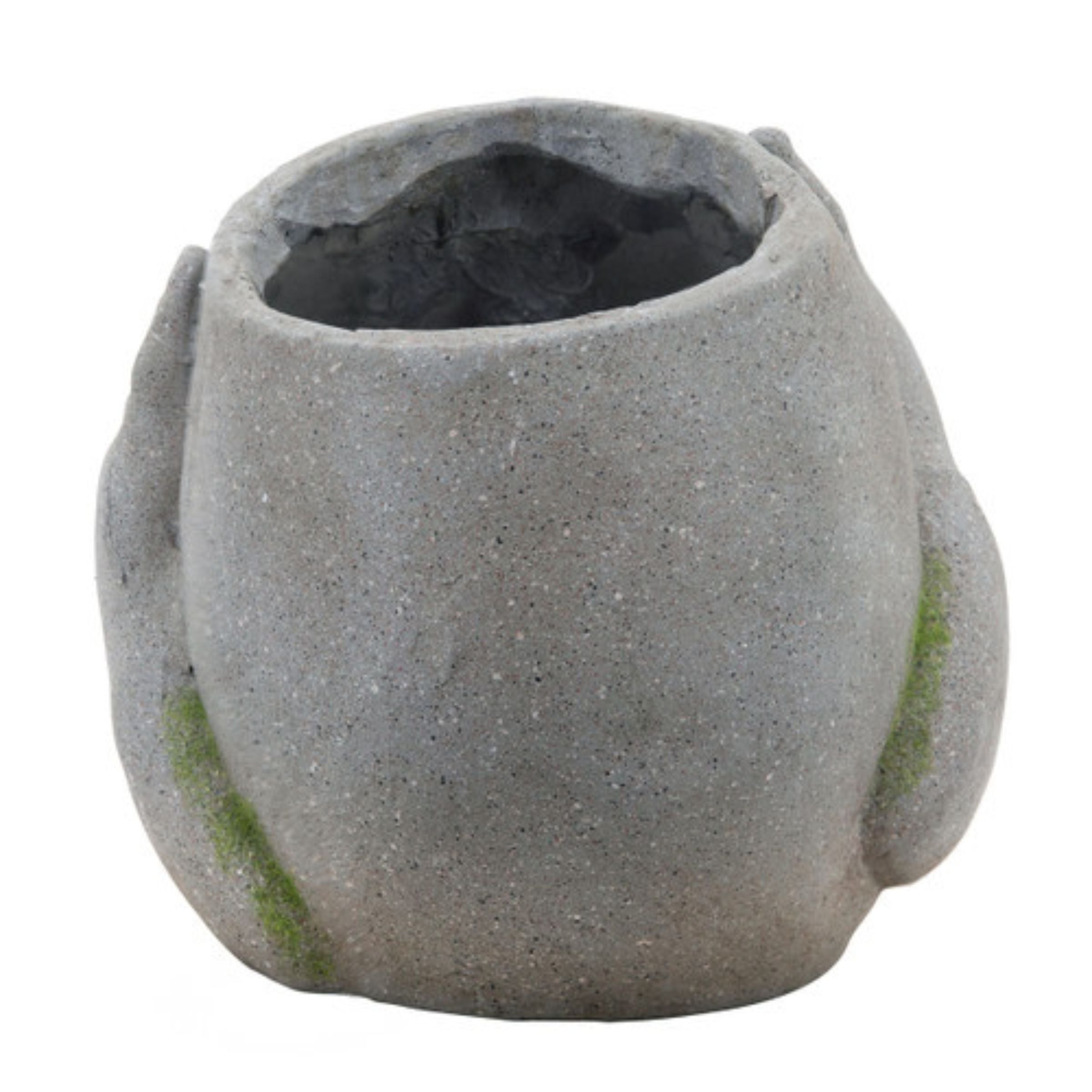 No See Resin Planter 22 Cm - Gray 15988-01