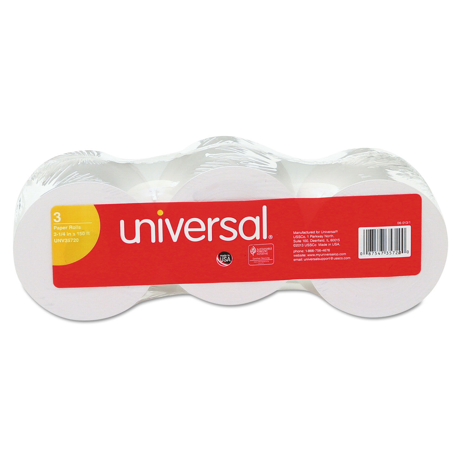 Impact and Inkjet Print Bond Paper Rolls by Universalandreg; UNV35720