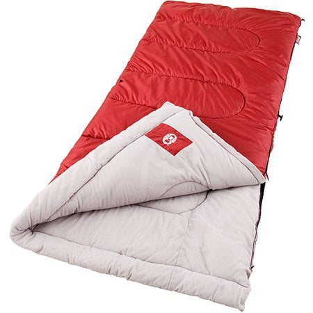 Coleman Palmetto 30°F Rectangle Adult Sleeping Bag, Red