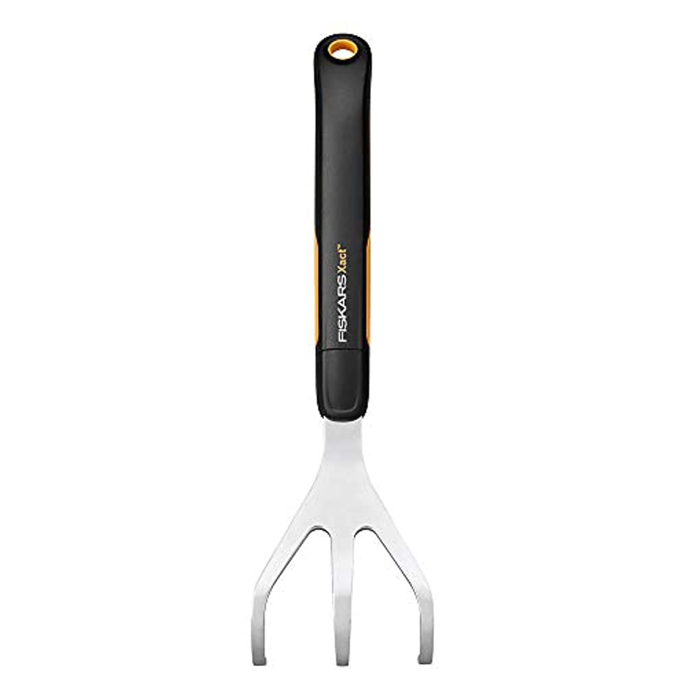 Fiskars Xact Hand Cultivator Garden Tool with SoftGrip Handle