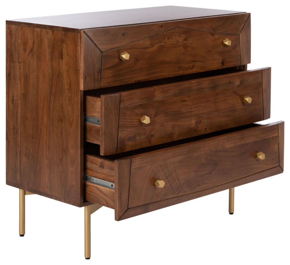 Ritchie 3 Drawer Chest   Contemporary   Accent Chests And Cabinets   by Peachtree Fine Furniture  Houzz