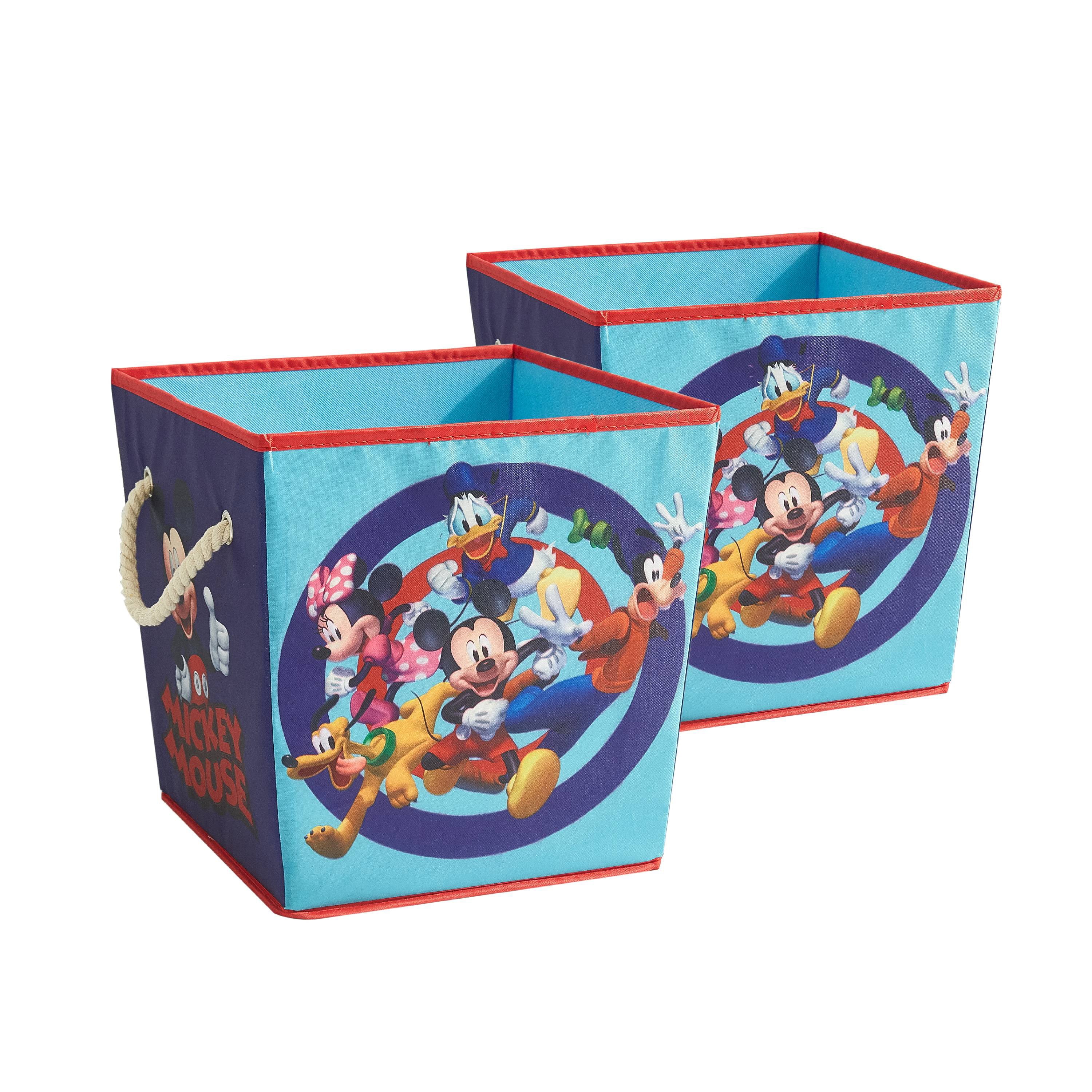 Disney Mickey Mouse Storage Cube with Rope Handles (set of 2)