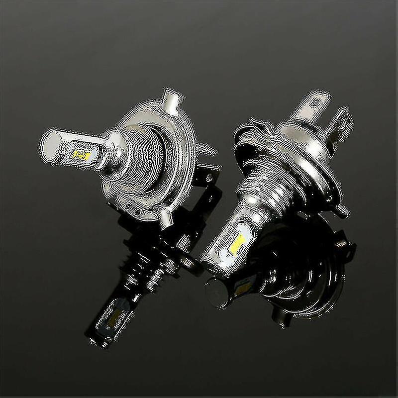 2x H4 Led Headlight Bulbs Conversion Kit Hi-lo Beam 7000lm 6000k Super Bright