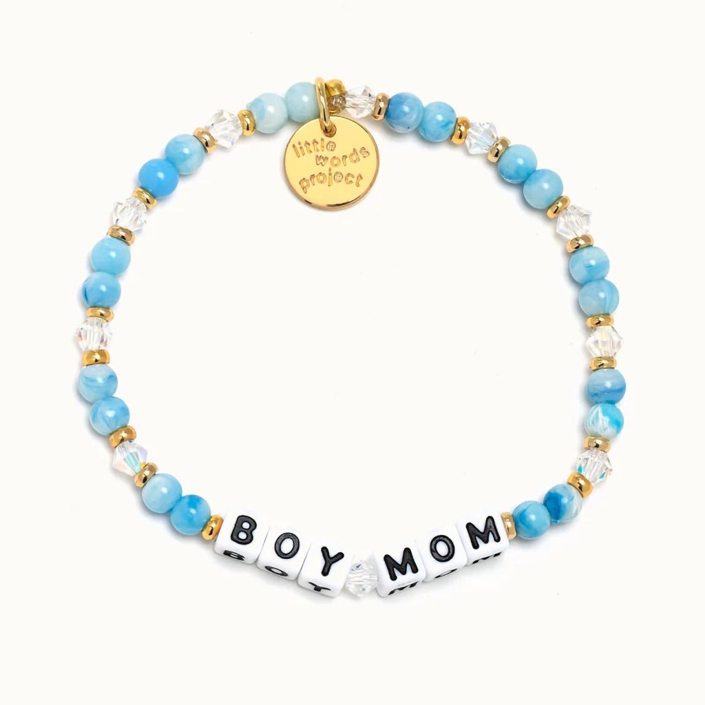 Little Words Project  Boy Mom- Family Bracelet - S/M or M/L