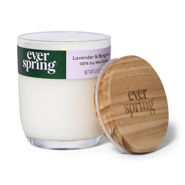 Lavender amp Bergamot 100 Soy Wax Candle