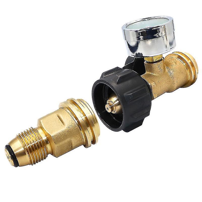 Propane Tank Adapter， Propane Tank Valve， Propane Hose Adapter  Brass Solid Universal Fit(1pcs)