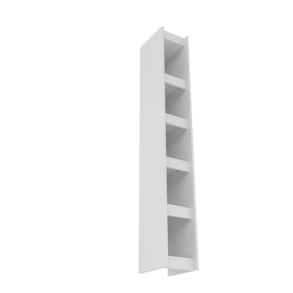 Manhattan Comfort Parana 1.0 White Open Bookcase 30AMC6