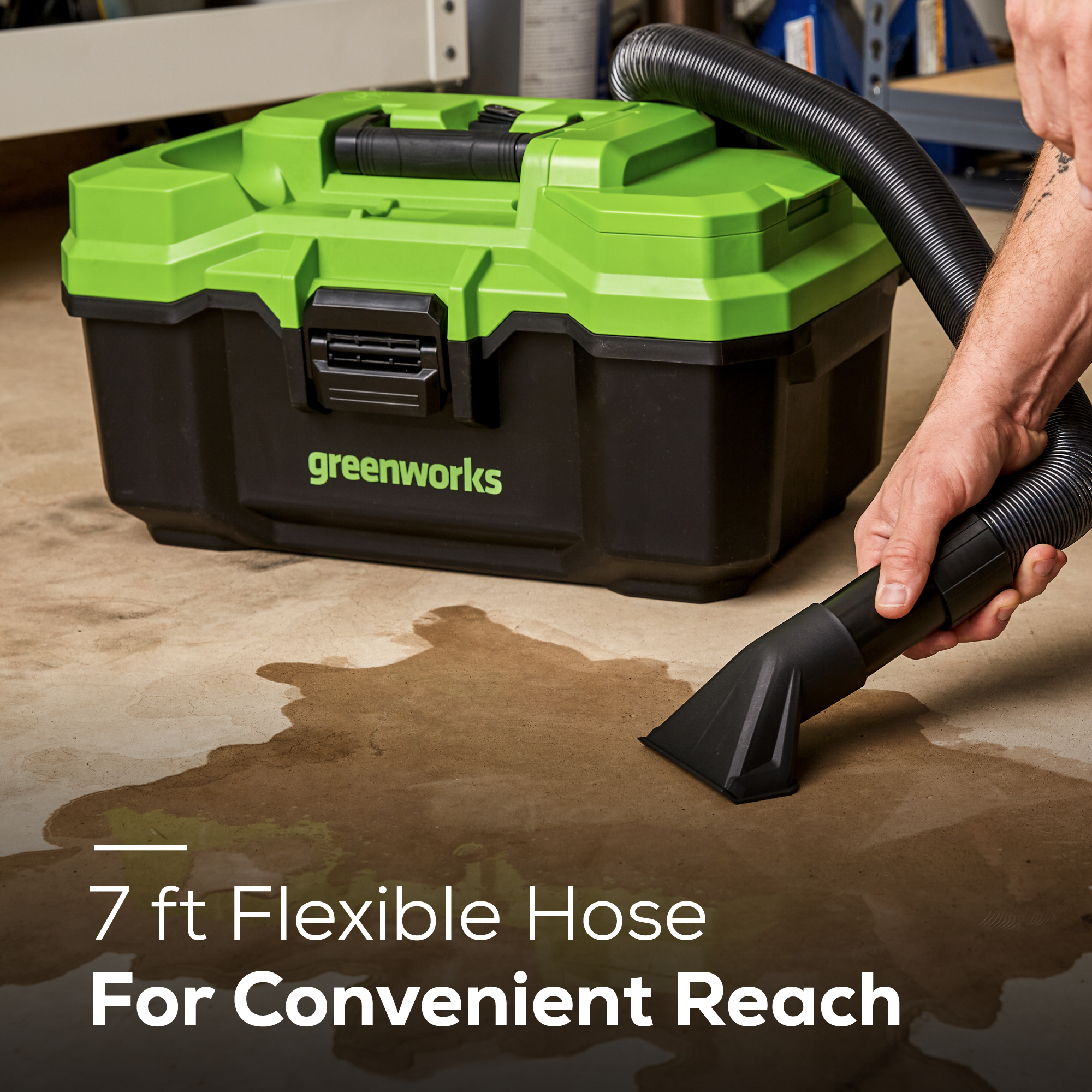 24V Cordless 3 Gallon Wet/Dry Shop Vacuum | Greenworks