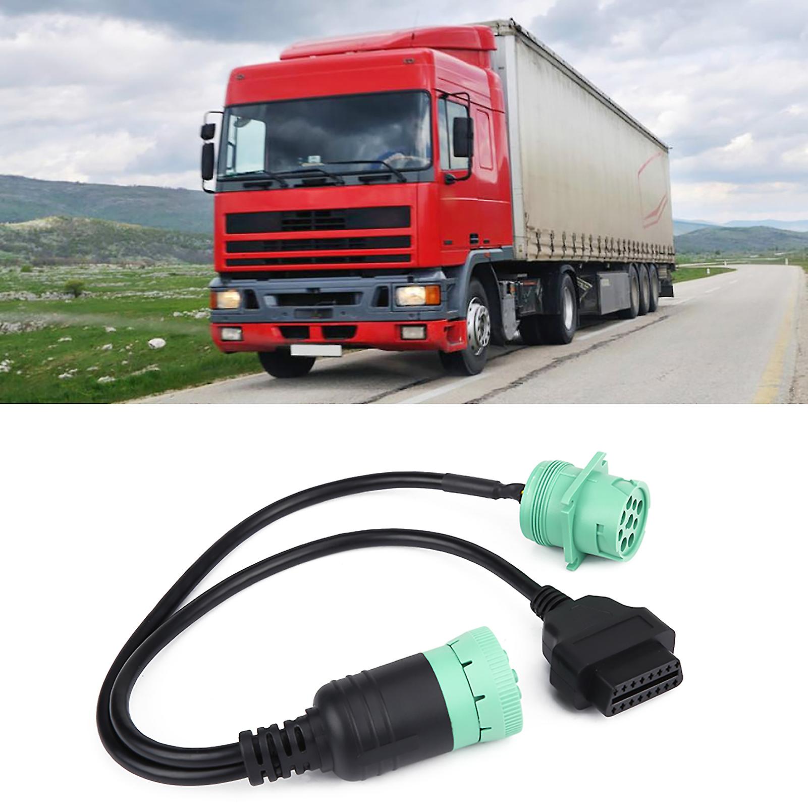 9 Pin To Obd2 Interface Truck Ycable Adapter Obdii Y Splitter Truck 16pin Male To Female J1939