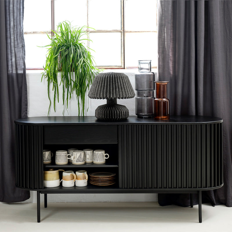 SIERRA Sideboard Buffet  160cm - Black Ash