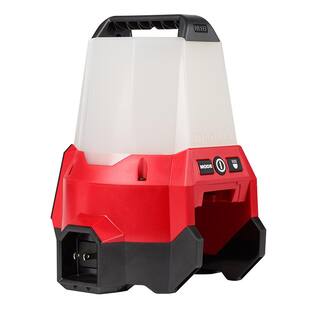 MW M18 18-Volt 2200 Lumens Cordless Radius LED Compact Site Light with Flood Mode (Tool-Only) 2144-20