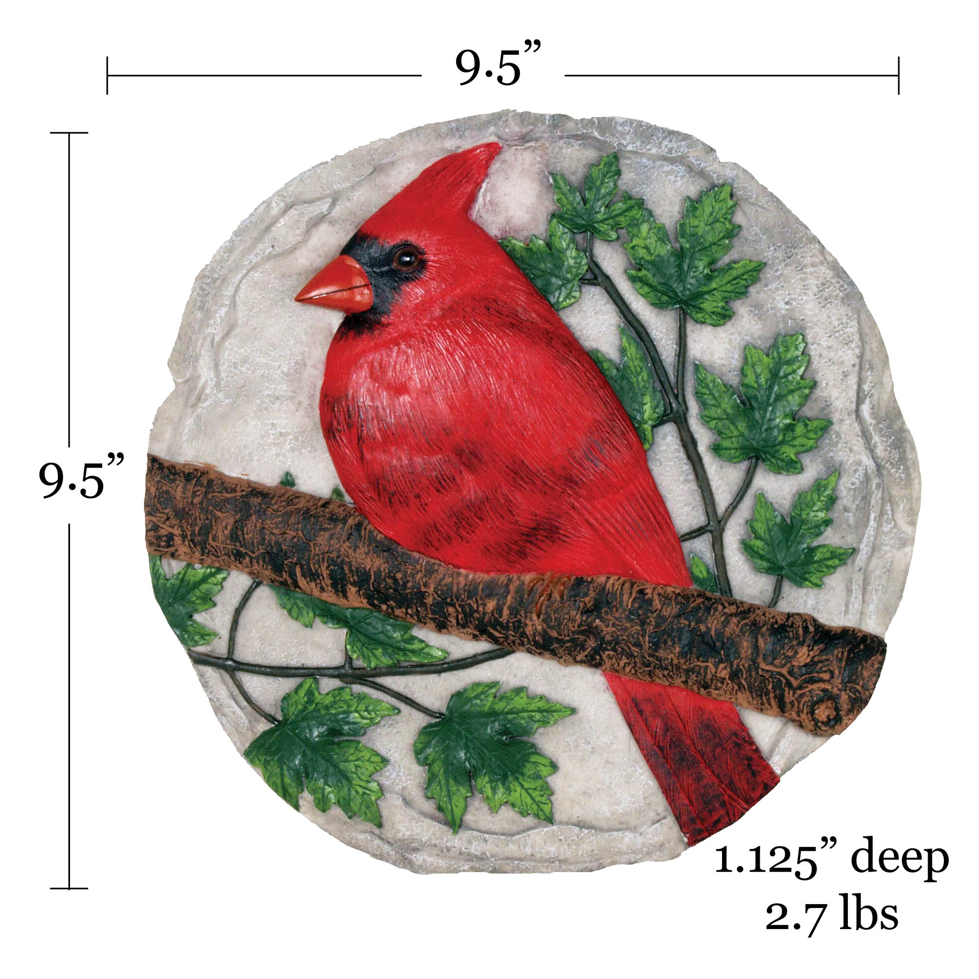 Red Cardinal Decorative Garden Stone