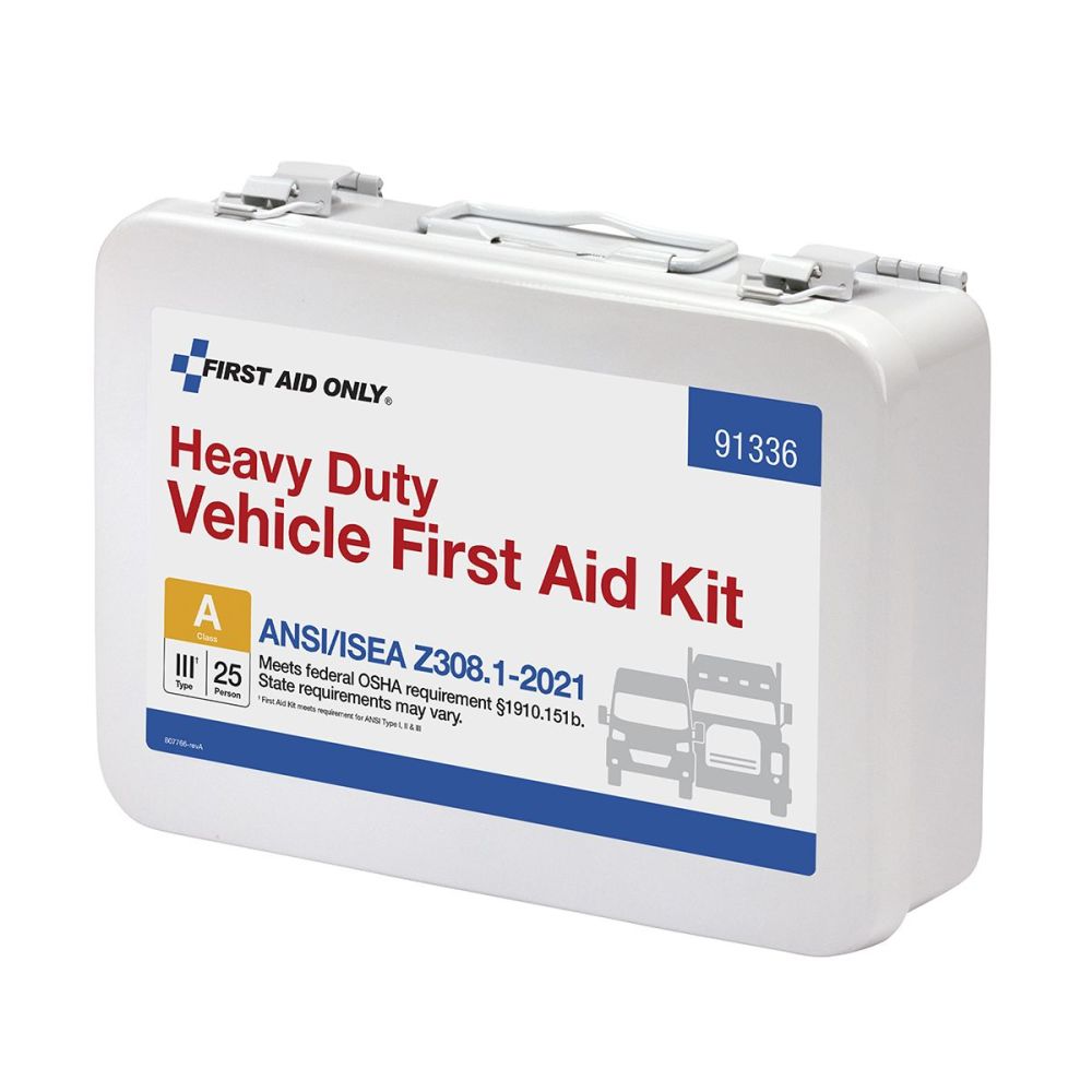 First Aid Only First Aid Kit 25 Person Heavy Duty Metal Portable ;