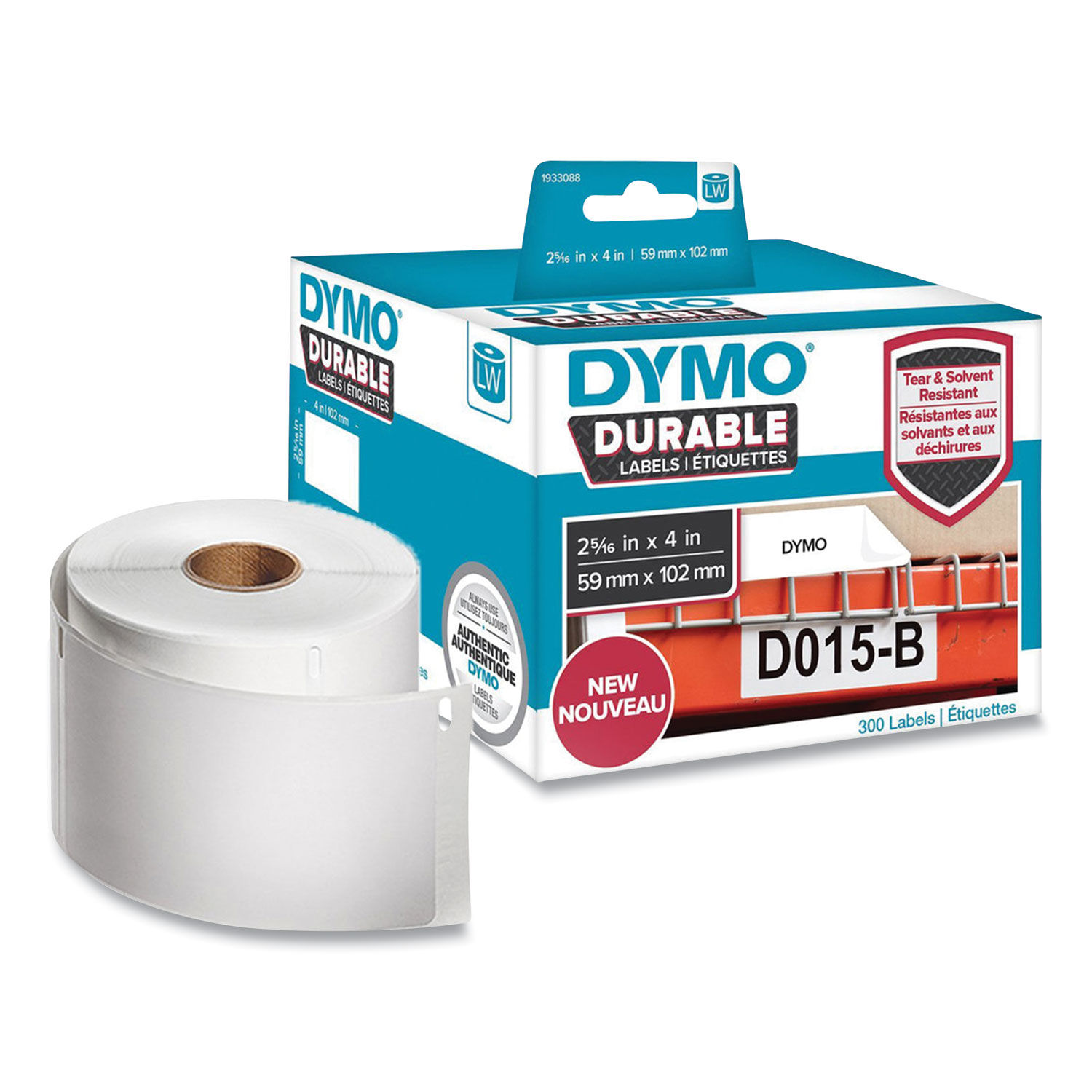 LW Durable Multi-Purpose Labels by DYMOandreg; DYM1933088EA