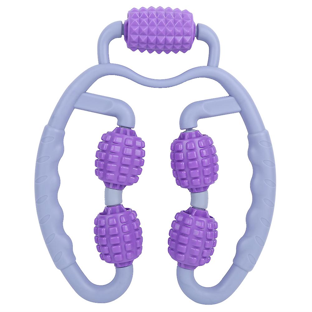 Roller Leg Massager Handwheel Arm Muscle Relaxer Gym Dedicated Yoga Fitness Equipmentpurple