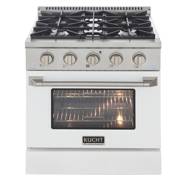 30 in. 4.2 cu. ft. Dual Fuel Range for Natural Gas with Sealed Burners and Convection Oven with Optional Color Door