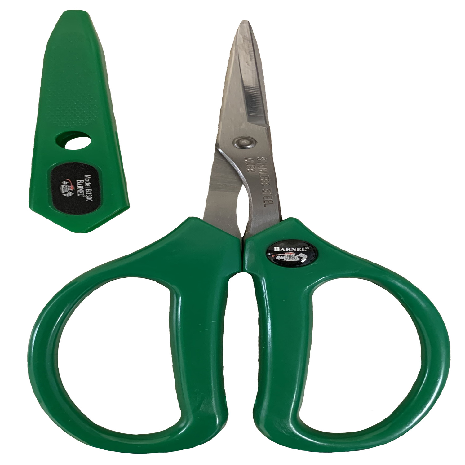 Barnel B3300 3.25 in. Stainless Steel Serrated Garden Scissors