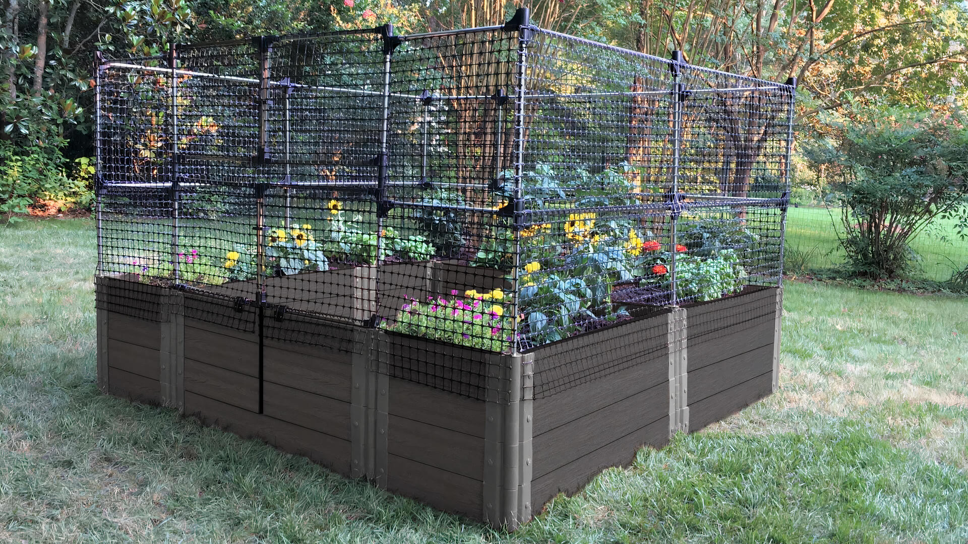 Walk-In 'Alamo' 8' x 8' Animal Barrier Raised Garden Bed - 2