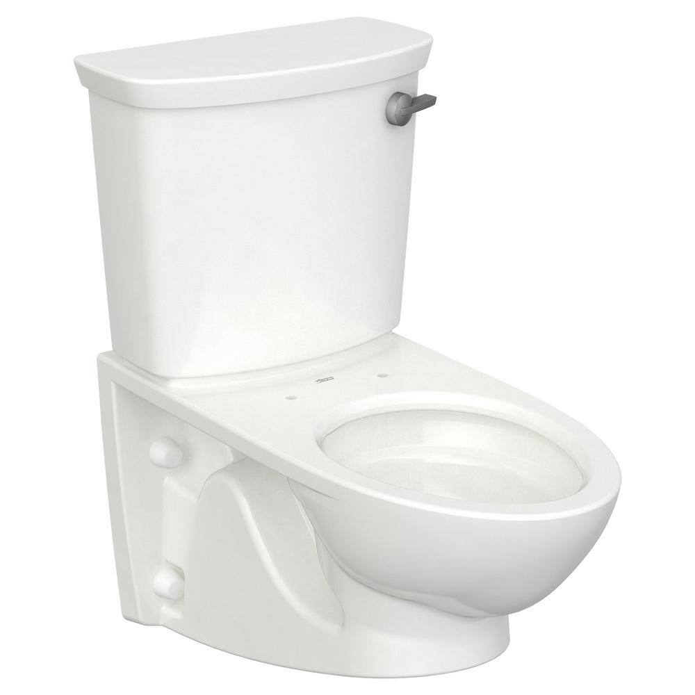 American Standard Glenwall VorMax Wall-Hung 2-Piece 1.28 GPF Single Flush Elongated Toilet with Right Hand Trip Lever in White 2882108.020