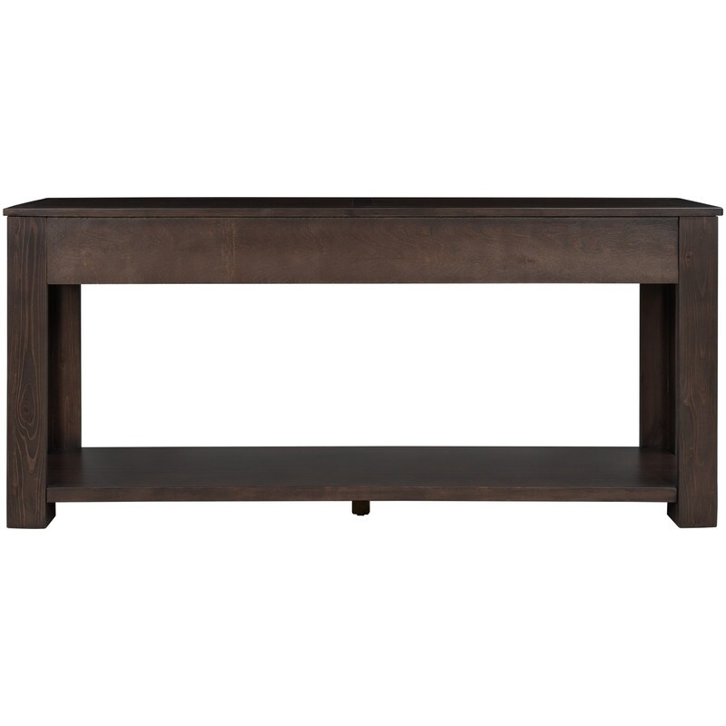 Console Table/Sofa Table with Storage Drawers and Bottom Shelf for Entryway  Hallway  Living Room  Den