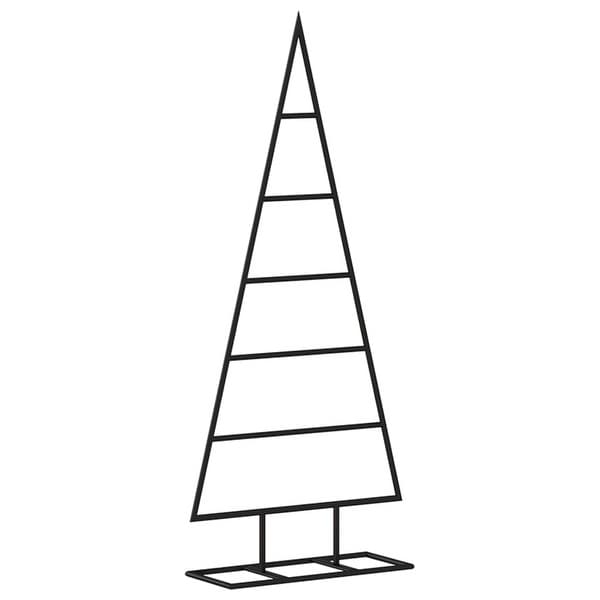 vidaXL Metal Christmas Tree for Decoration Black