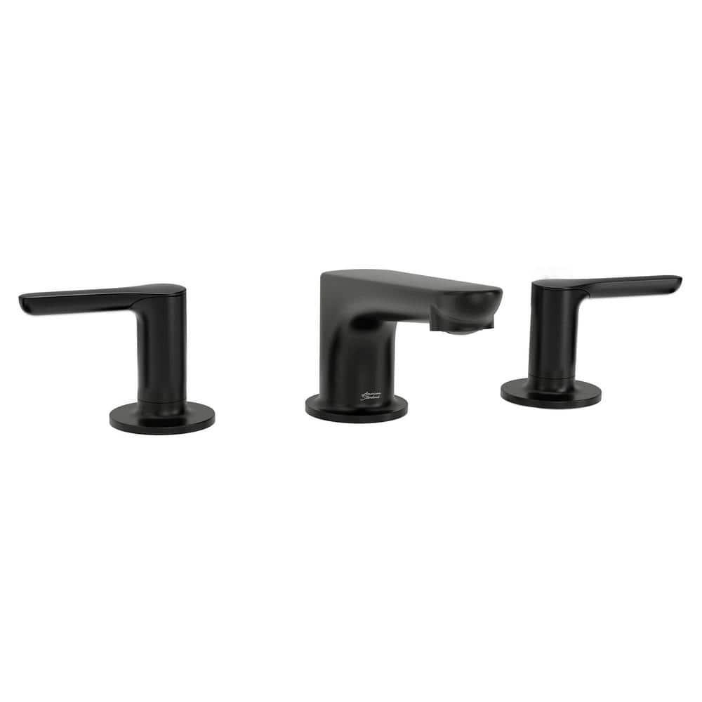 American Standard Studio S 8 in Widespread 2Handle Low Spout Bathroom Faucet in Matte Black