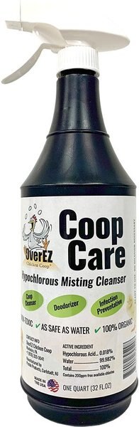 OverEZ Chicken Coop Organic Coop Care Deodorizing Spray， 32-oz bottle