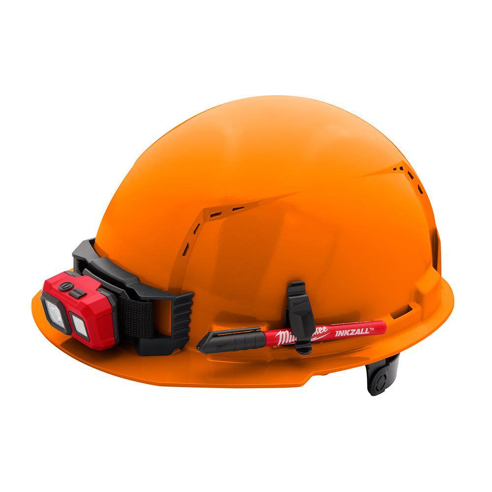 MW BOLT Orange Type 1 Class C Front Brim Vented Hard Hat with 6 Point Ratcheting Suspension 48-73-1232