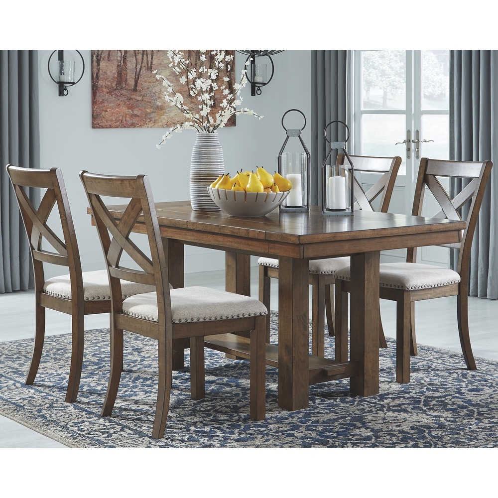 Moriville Rectangular Dining Room Extension Table   Grayish Brown