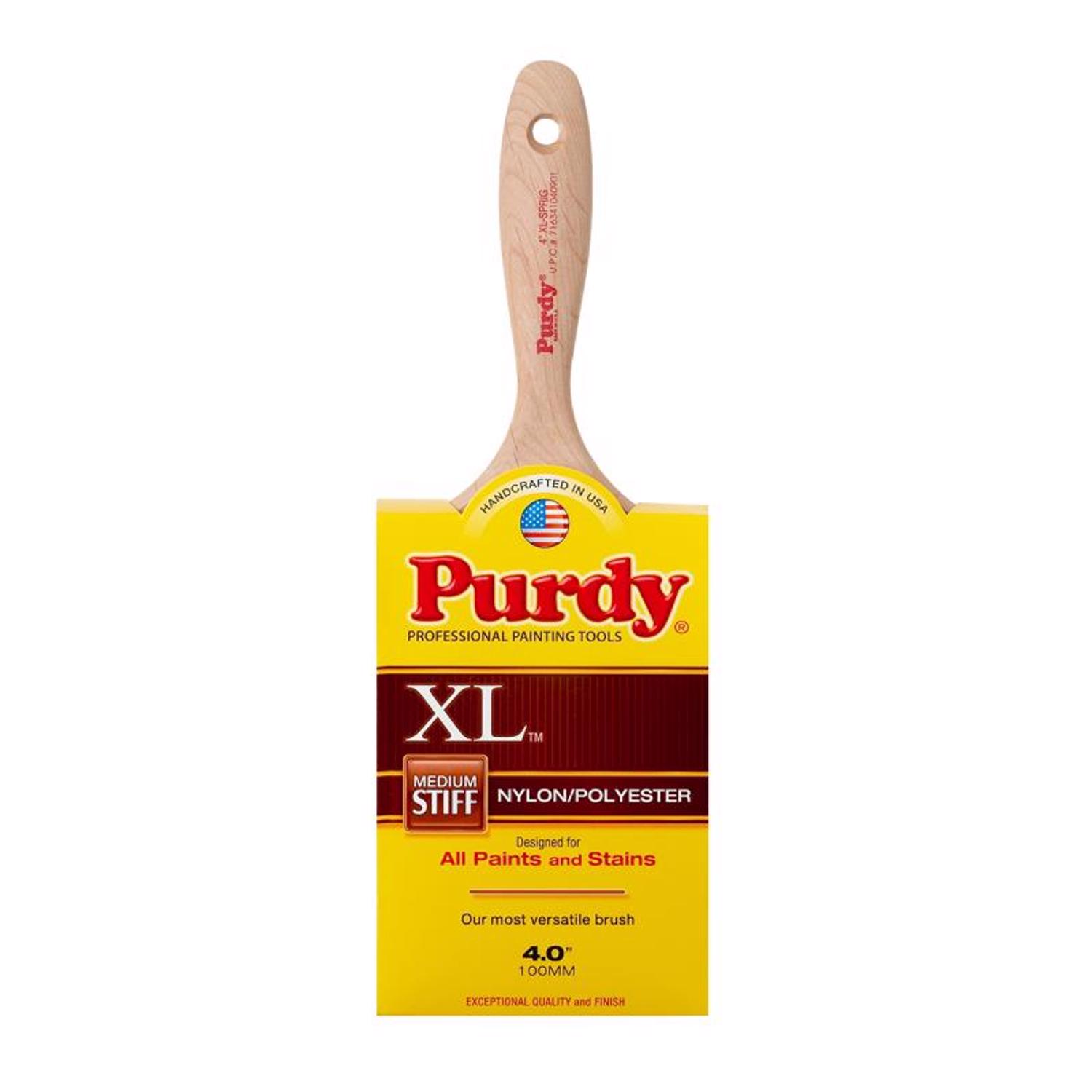 Purdy XL Sprig 4 in. Medium Stiff Flat Trim Paint Brush