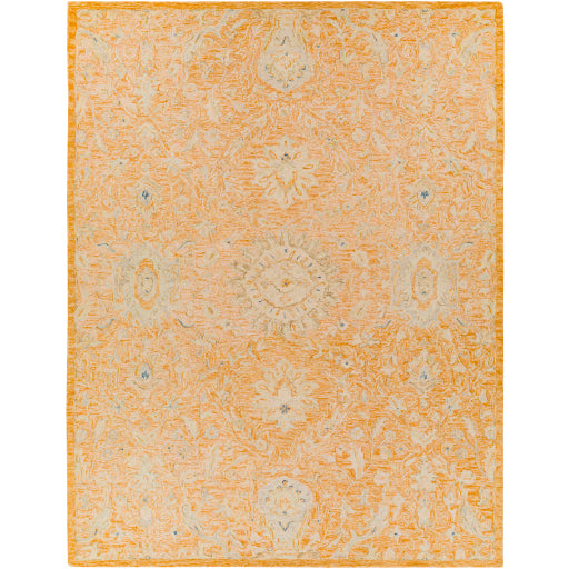 Lazio Wool Traditional Orange Rug