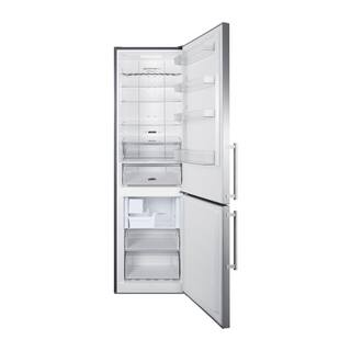 Summit Appliance 24 in. W 11.7 cu. ft. Bottom Freezer Refrigerator in Stainless Steel Counter Depth FFBF181ES2IM