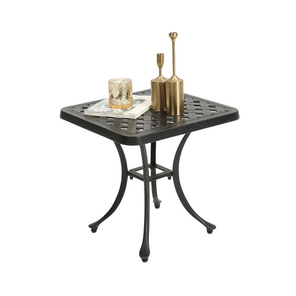 Aluminum Outdoor Patio End Table