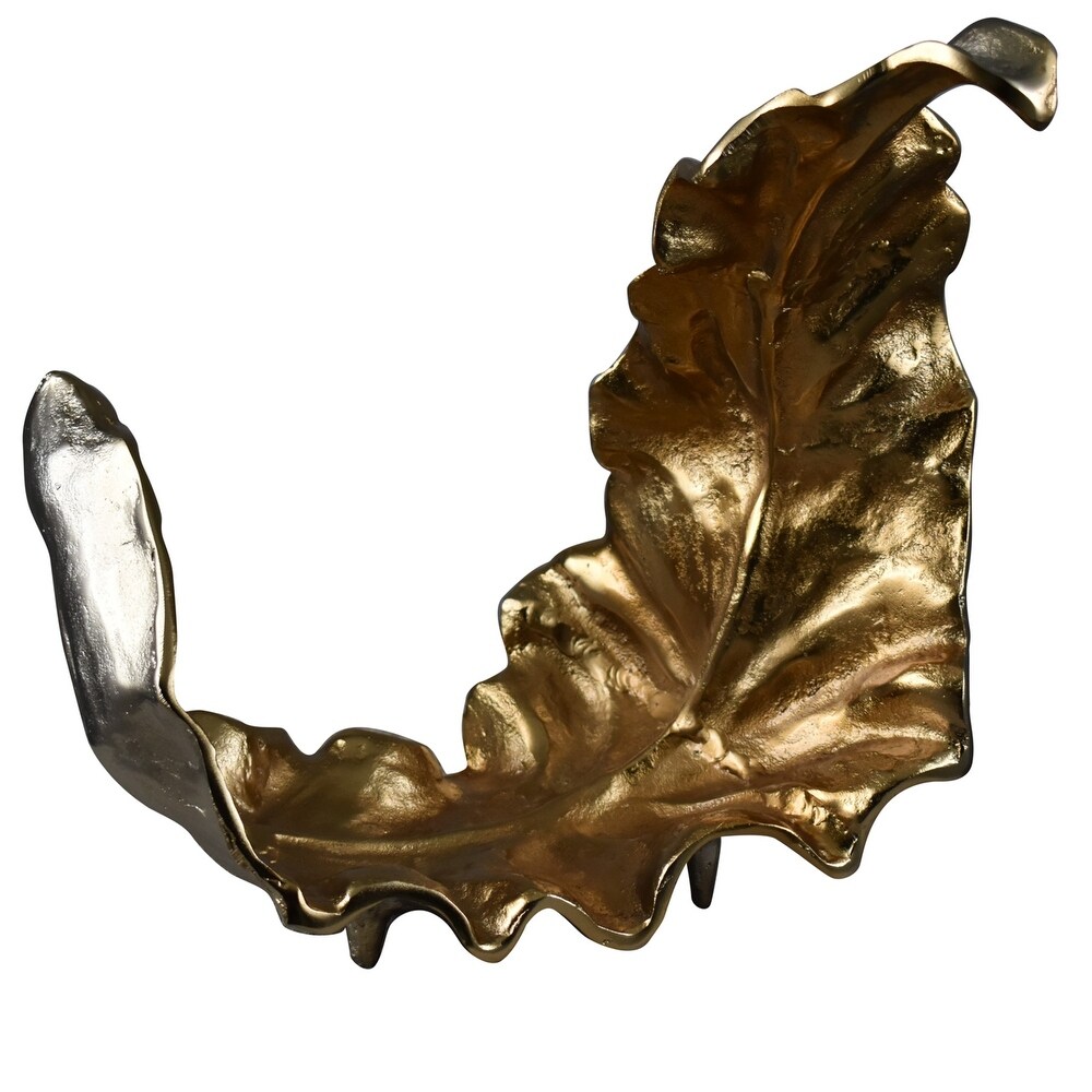 Willow Larger Two toned Sculptural Leaf I