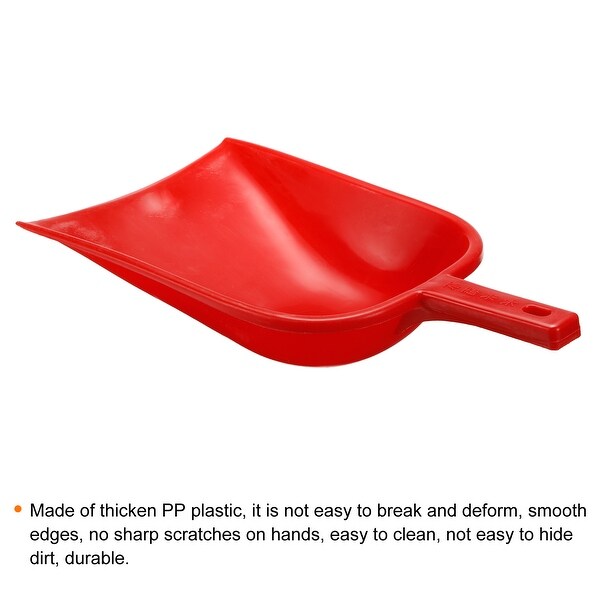 1Set Feed Scoop PP Flour Cereal Sugar Utility Handle Shovel Red