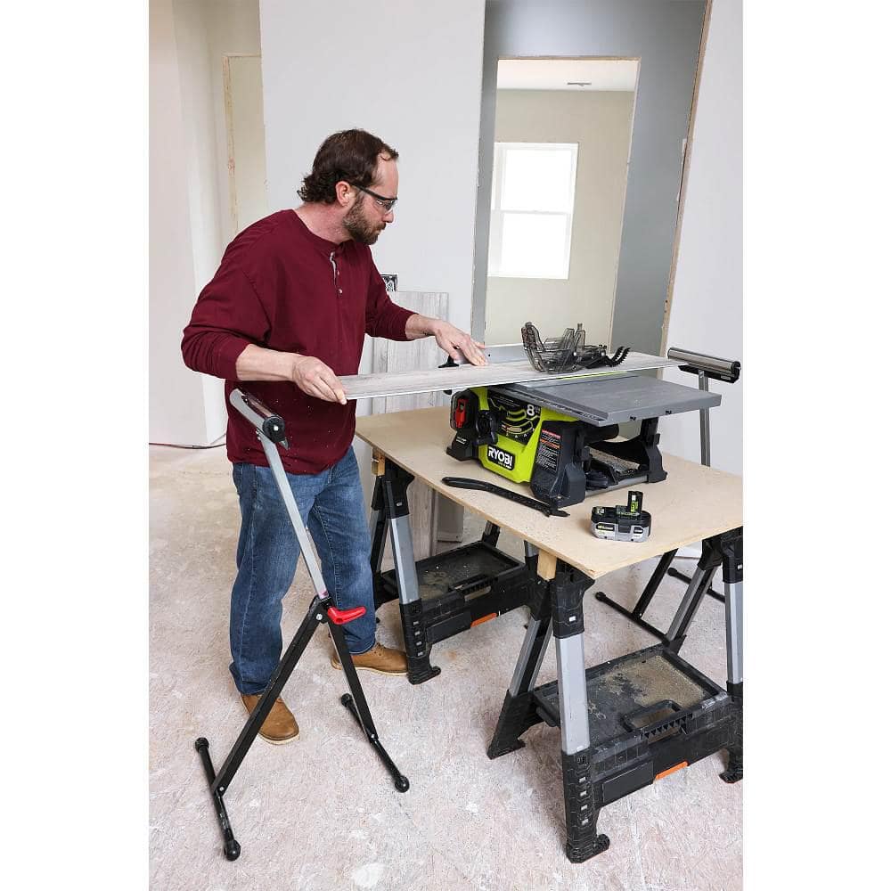 RYOBI ONE+ HP 18V Brushless Cordless 8-1/4 in. Compact Portable Jobsite Table Saw Kit with (2) 4.0 Ah Batteries and Charger PBLTS01K